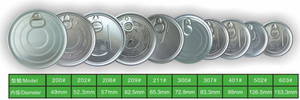 53mm 63mm 65mm 73mm 83mm 99mm <span class=keywords><strong>127mm</strong></span> 153mm 177mm Nhôm bóc vỏ xé nắp kim loại lon dễ dàng mở có thể có nắp đậy - Product Image 6