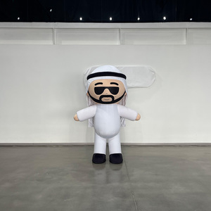 Şişme Suudi Arabistan Yetişkin Maskot Kostümü Arap Müslüman Parti Maskot Kostümü Umman Arap Adam Maskot Kostümü Çizgi Film Karakteri - Product Image 1