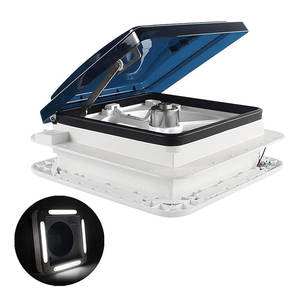 Nouveau ventilateur de toit WINFULL 12V avec lumière LED, levage manuel réversible pour camping-car - Product Image 1