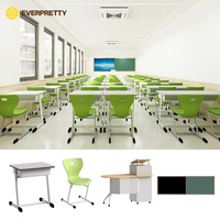 Proyecto educativo llave en mano, solución personalizada integral, conjunto de muebles para el aula, escritorio y silla para estudiantes resistentes