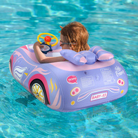Swimbobo Anneau de natation gonflable pour bébé, siège flottant pour enfants, jouet aquatique flottant, volant pour enfants, flotteurs de piscine pour enfants