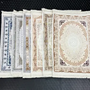 Fabrika teklif yüksek kalite seccade özel Islam müslüman seccade yumuşak yıkanabilir sahte slik kadife baskılı halı