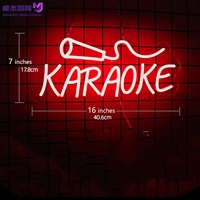 Insegna LED Neon Personalizzata KARAOKE, Decorazione Murale Luminosa per Musica dal Vivo, Illuminazione per Sala Giochi e Studio Musicale, Regalo per Giocatori e Arredamento Casa