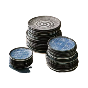 Platos Hondos Redondos de Cerámica Estilo Occidental para Restaurante, 7 Pulgadas, Vajilla Japonesa de Cerámica para Postres y Filetes - Product Image 1