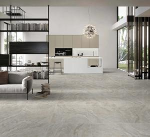 Sứ gạch lát sàn bề mặt mờ gạch lát sàn 600x600mm không trượt foshan Gạch gốm ánh sáng màu xám bề mặt thô - Product Image 2