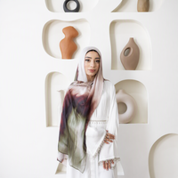 Libaaz plum the Label Modal Hijab Carpet Print Modal Nouveau Design 2026 Modèle Hijab Pashmina Imprimé