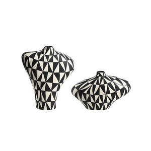 Style nordique motif noir et <span class=keywords><strong>blanc</strong></span> <span class=keywords><strong>Vase</strong></span> en céramique âge moderne intérieur salon décoration de table décor à la maison et <span class=keywords><strong>Vase</strong></span> à fleurs - Product Image 6