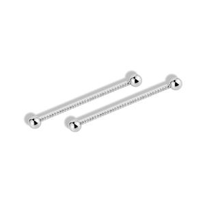 14G Chirurgisch Staal <span class=keywords><strong>Industrial</strong></span> Barbell Voor Vrouwen Mannen Twist Kraakbeen Earring Helix Tragus Body <span class=keywords><strong>Piercing</strong></span> Sieraden - Product Image 2