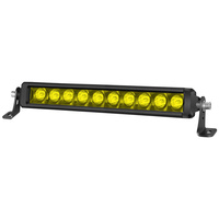 Barre lumineuse de travail LED 12V à faisceau spot simple, profil bas, 12 pouces, couleur lumière blanche ou jaune, pour camionnettes 4x4