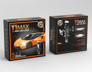 2025 Y1 <span class=keywords><strong>MAX</strong></span> H4 lentille Laser haute qualité 100W <span class=keywords><strong>Faraday</strong></span> phare de voiture pour Chevrolet Mazda Golf-6000K état neuf - Product Image 6