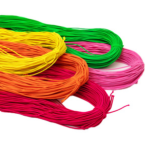 حبل ملون دائري مجدول صديق للبيئة بسمك 0.2 مم - 2.5 مم، حبل مطاطي مرن للاستخدام في الملابس - Product Image 2