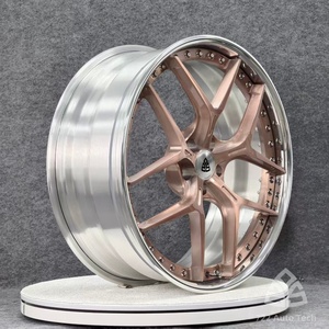 722Auto Nuovi Cerchi Forgiati in 2 Pezzi da 19-21 Pollici a Y Concavi Profondi 5x112/114.3/120 Lucidati Spazzolati 20mm/25mm per <span class=keywords><strong>Tesla</strong></span> <span class=keywords><strong>Model</strong></span> <span class=keywords><strong>X</strong></span> Rivian - Product Image 4