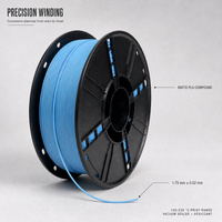Filament PLA mat pour impression 3D, 1,75 mm, bobine de 1 kg, diamètre constant, pour prototypage rapide en laboratoire