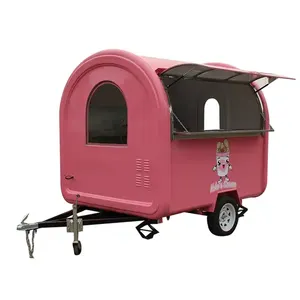 JX-FR220W Carro de comida de helado para perros calientes remolque de licencia, mini camión de comida, camiones de alimentos usados para la venta en Alemania