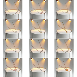 <span class=keywords><strong>Collier</strong></span> Cœur Circulaire Nœud Papillon <span class=keywords><strong>Lune</strong></span> en Argent Sterling 925 et Zircon, Bijou Éblouissant et Exquis pour Femme, Cadeau d'Anniversaire - Product Image 1