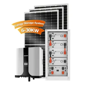 Greensun 20kw 30kw 40kw HY Hybrid Solar System Whole Set Low voltage or Hight Voltage for EU Market