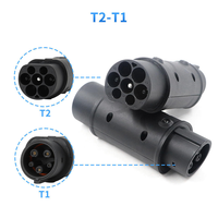 Adaptateur de charge EV 32A, connecteur IEC 62196 Type 2 à Type 1 pour station EV Type 2, véhicule électrique