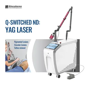 Long pulse portable ota nevo remove Q switch nd yag laser tattoo removal machine