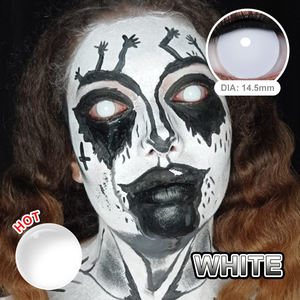 Lentilles de contact colorées pour cosplay, lentilles de contact fantaisie blanches, lentilles de contact colorées pour Halloween - Product Image 3