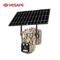 Caméra solaire sans fil VESAFE 4G 6MP Mini avec batterie, IA, étanche, AOV PTZ, caméra cachée