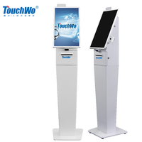 Kiosco de Atención con Pantalla Táctil Vertical de 21.5 Pulgadas, con SDK, Soporte Multi-idioma, Android Todo en Uno, Montaje en Pared para Hospitales y Bancos