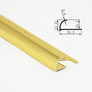Profils en aluminium certifiés CE Ruicheng, polis, pour hôtels, bandes décoratives en métal pour <span class=keywords><strong>carrelage</strong></span>, forme ronde, services de découpe et de soudure - Product Image 5