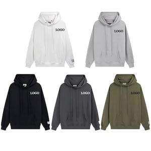 Sudadera con capucha extragrande de algodón estampado para mujer, transpirable, con letras de tinta acuarela salpicada, ideal para dropshipping. - Product Image 4