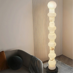 Đèn đứng nghệ thuật đá cẩm thạch phong cách hiện đại tối giản sang trọng nhẹ nhàng, phòng khách biệt thự, phong cách Bắc Âu, đèn LED đặc trưng - Product Image 6