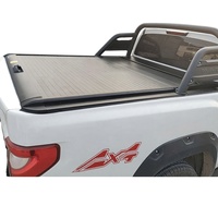 Couverture de benne de camionnette noire manuelle à enroulement pour Hilux Vigo Revo SR5