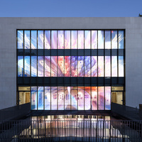 Pantalla de visualización de póster Led de alto brillo, ventana de vidrio, pantalla de ventana de publicidad Led