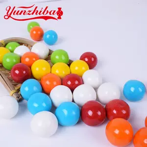 Glas verpackt 8g Big Shimmer Bubble Gum Ball Süßigkeiten in verschiedenen Farben