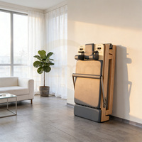 Reformer de Pilates pliable en érable, ergonomique et le plus vendu en usine, adapté à un usage quotidien et professionnel