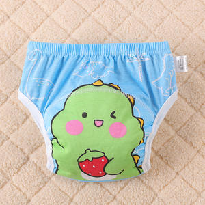 Детские тренировочные брюки для горшков подгузники для мальчиков и девочек хлопчатобумажные тканевые трусики многоразовые нижнее белье моющиеся водостойкие подгузники - Product Image 4