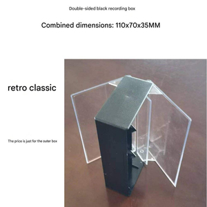 Caja de Almacenamiento para Cintas de Cassette Compacta de Doble Cara, Diseño Retro Clásico, a Prueba de Polvo y Humedad, Directo de Fábrica - Product Image 2