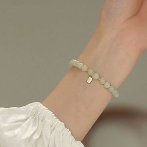 New Chinese Style Imitation Pearl Beaded <b>Bracelet</b> Ancient Green Agate Beads Charm <b>Bracelet</b> for Women Gemstone <b>Cuff</b> <b>Bracelet</b> - Product Image 6