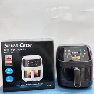 8L Large Capacity Electric Air Fryer 2400W Digital <b>Control</b> Stainless Steel Oil Free Low Fat Air Fryer for Home Use - Product Image 5