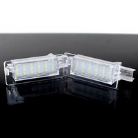 2Pcs Canbus LED Lampe de Plaque d'Immatriculation Compatible pour Renault Clio III Grand Tour Dacia Duster Lodgy Logan MCV MK1 MK2