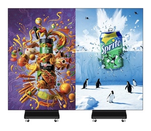 Double-Sided Tri-Fold LED Poster <b>Display</b> P1.25 P1.8 P2 P2.5 GOB Indoor Foldable Digital Signage Front Back Advertising Screen P2 - Product Image 3