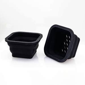 Tabla de cortar de Acacia Tabla de cortar vegetales de madera con contenedor plegable de silicona de grado alimenticio - Product Image 2