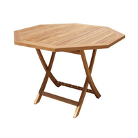 Meubles de jardin et d'extérieur en teck - Table octogonale en teck, meubles de jardin d'Indonésie