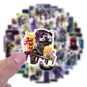55 piezas Cool Cartoon Murder Drones Graffiti pegatinas para libro botella Decoración Ciencia Ficción Anime pegatina - Product Image 4