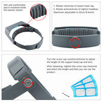Auble Model 0233 Double Lens Headband Magnifier Binocular Jewelry Magnifying Glass 4 Magnifications Head-Mounted Jewelers Tools