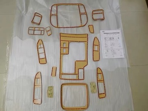 Kit de nivelación Interior de coche, tablero de color melocotón, adecuado para Toyota Land Cruiser LC100 4500 4700 1998-2002 - Product Image 3