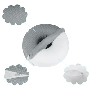 Oreiller lavable en machine avec trou pour les oreilles, oreiller donut pour piercing, réduction <span class=keywords><strong>de</strong></span> la pression pour les dormeurs latéraux - Product Image 6