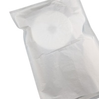 Sacs en papier kraft blancs biodégradables sans plastique, personnalisables, scellés sur trois côtés, emballages cadeaux thermoscellables