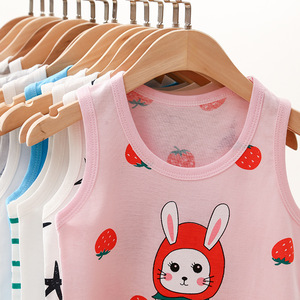 Nouvel ensemble gilet et short en coton tissé pour filles et garçons de 1 à 8 ans – Vêtements d'été sans manches pour enfants - Product Image 4