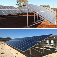 Système de montage au sol solaire et ses accessoires, kit de montage au sol pour panneaux solaires