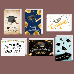 6pcs Pack <strong>Graduation</strong> Greeting Card with Envelopes for <strong>Graduation</strong> Season Party <strong>Invitations</strong> - Product Image 5