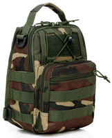 Borsa Tattica da Spalla in Nylon con Sistema MOLLE, Mimetica, per Attività all'Aperto