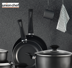 Liên Minh đầu bếp lâu dài thép carbon không dính Fry <span class=keywords><strong>Pan</strong></span> chịu nhiệt Bakelite xử lý phong cách Mỹ nhiều lớp cơ sở nhà máy - Product Image 3